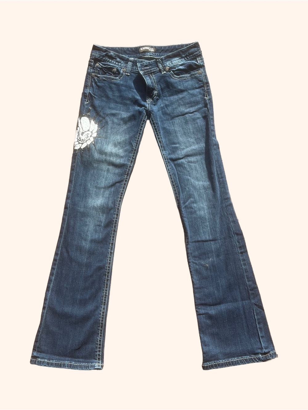 Upcycled Dark Blue Women's Bootcut Jeans